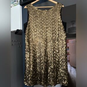 Oak + Fort women’s medium mini sequin holiday party cocktail guest dress